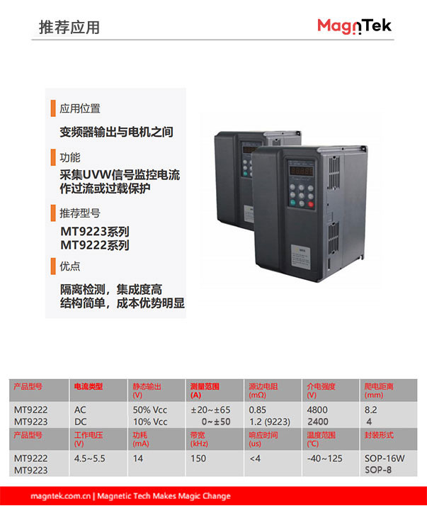 通用变频器的电流传感器选型